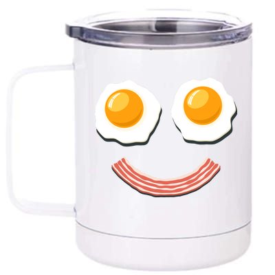 Funny Breakfast Bacon and Eggs 12 oz Stainless Steel Tumbler Cup