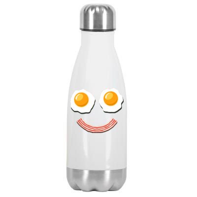 Funny Breakfast Bacon and Eggs Stainless Steel Insulated Water Bottle