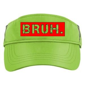 Funny Bruh Meme Adult Drive Performance Visor