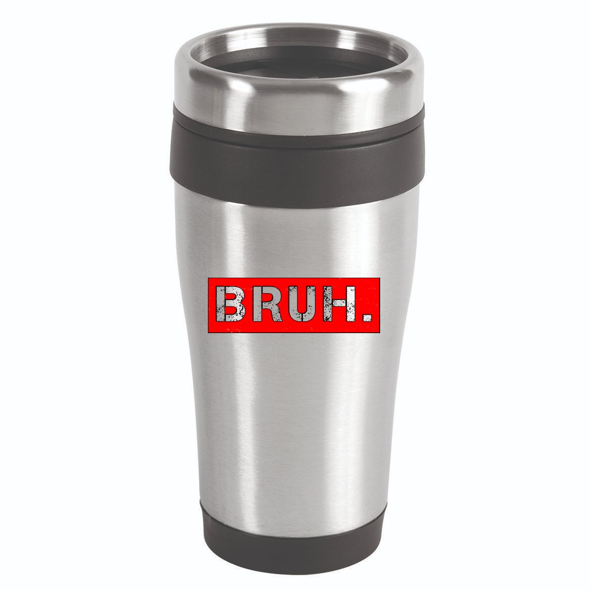 Funny Bruh Meme 16oz Travel Tumbler
