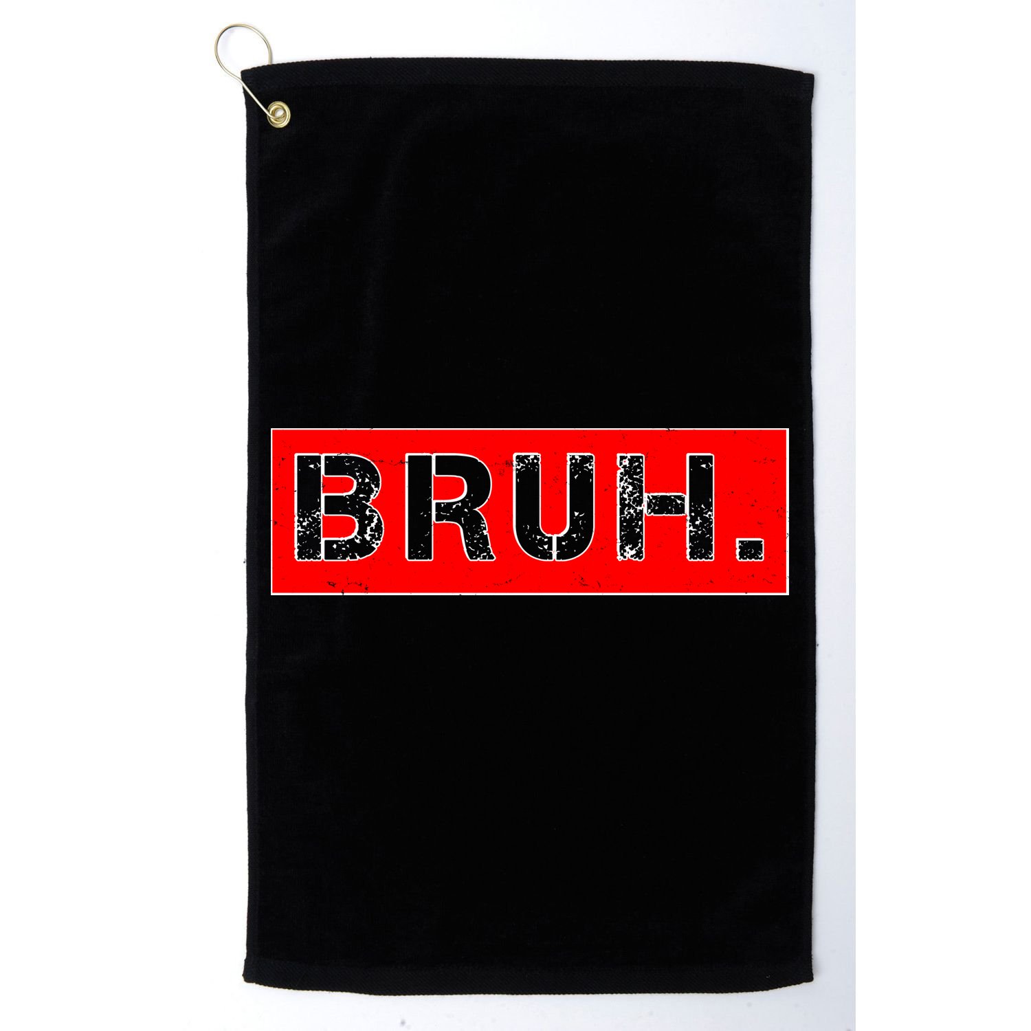 Funny Bruh Meme Golf Towel