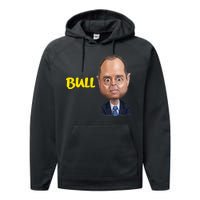 Funny Bull Schiff Meme Adam Schiff Performance Fleece Hoodie