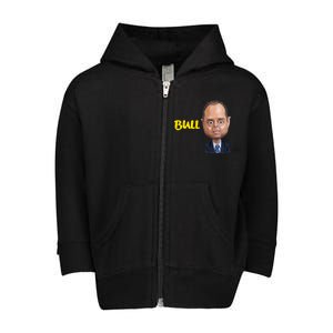 Funny Bull Schiff Meme Adam Schiff Toddler Zip Fleece Hoodie