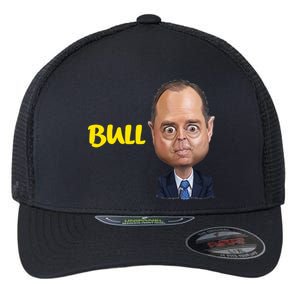 Funny Bull Schiff Meme Adam Schiff Flexfit Unipanel Trucker Cap