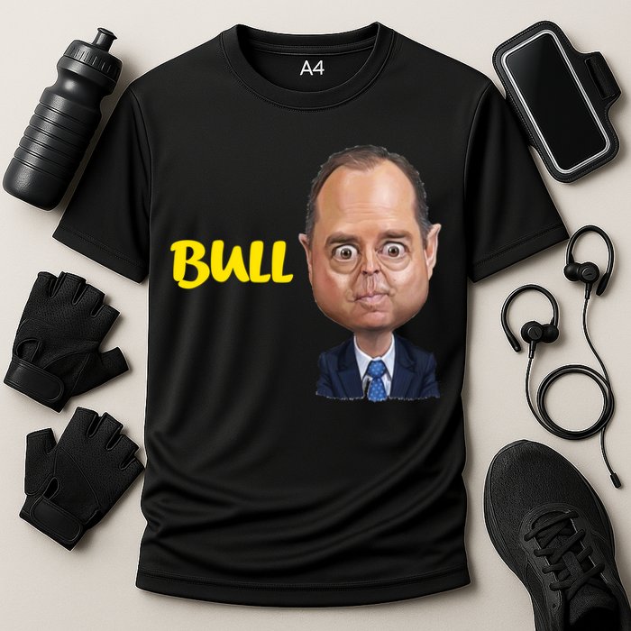 Funny Bull Schiff Meme Adam Schiff Cooling Performance Crew T-Shirt