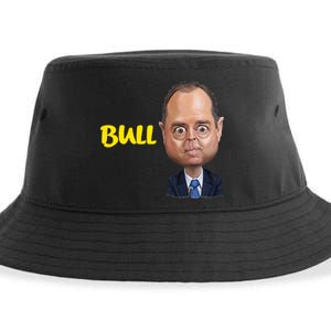 Funny Bull Schiff Meme Adam Schiff Sustainable Bucket Hat