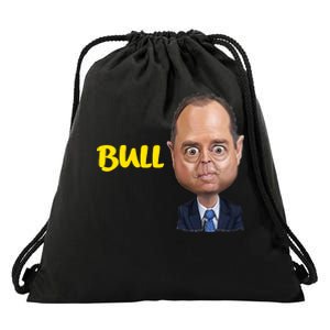 Funny Bull Schiff Meme Adam Schiff Drawstring Bag