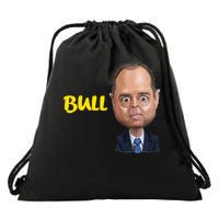 Funny Bull Schiff Meme Adam Schiff Drawstring Bag