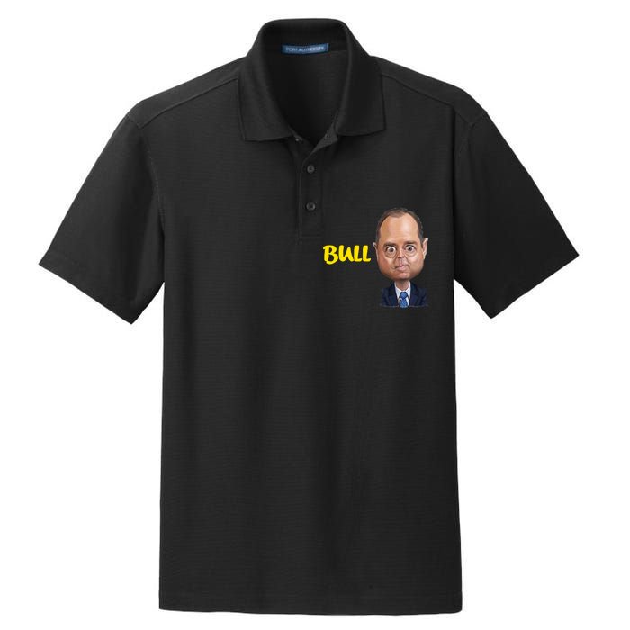 Funny Bull Schiff Meme Adam Schiff Dry Zone Grid Polo