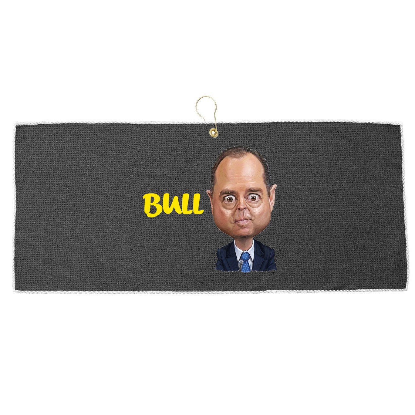 Funny Bull Schiff Meme Adam Schiff Large Microfiber Waffle Golf Towel