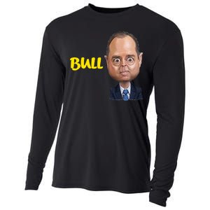 Funny Bull Schiff Meme Adam Schiff Cooling Performance Long Sleeve Crew