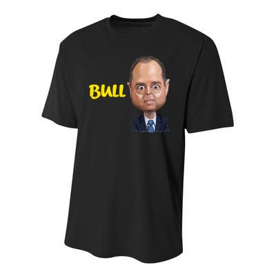 Funny Bull Schiff Meme Adam Schiff Youth Performance Sprint T-Shirt