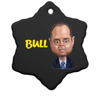 Funny Bull Schiff Meme Adam Schiff Ceramic Star Ornament