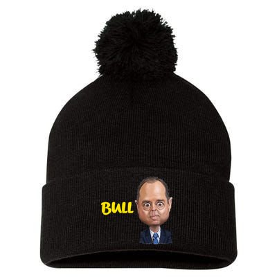 Funny Bull Schiff Meme Adam Schiff Pom Pom 12in Knit Beanie