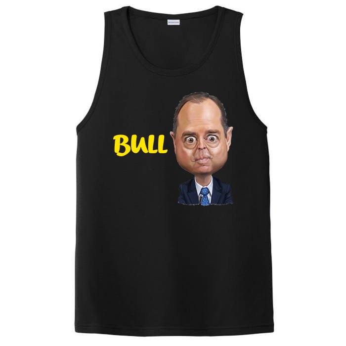 Funny Bull Schiff Meme Adam Schiff PosiCharge Competitor Tank