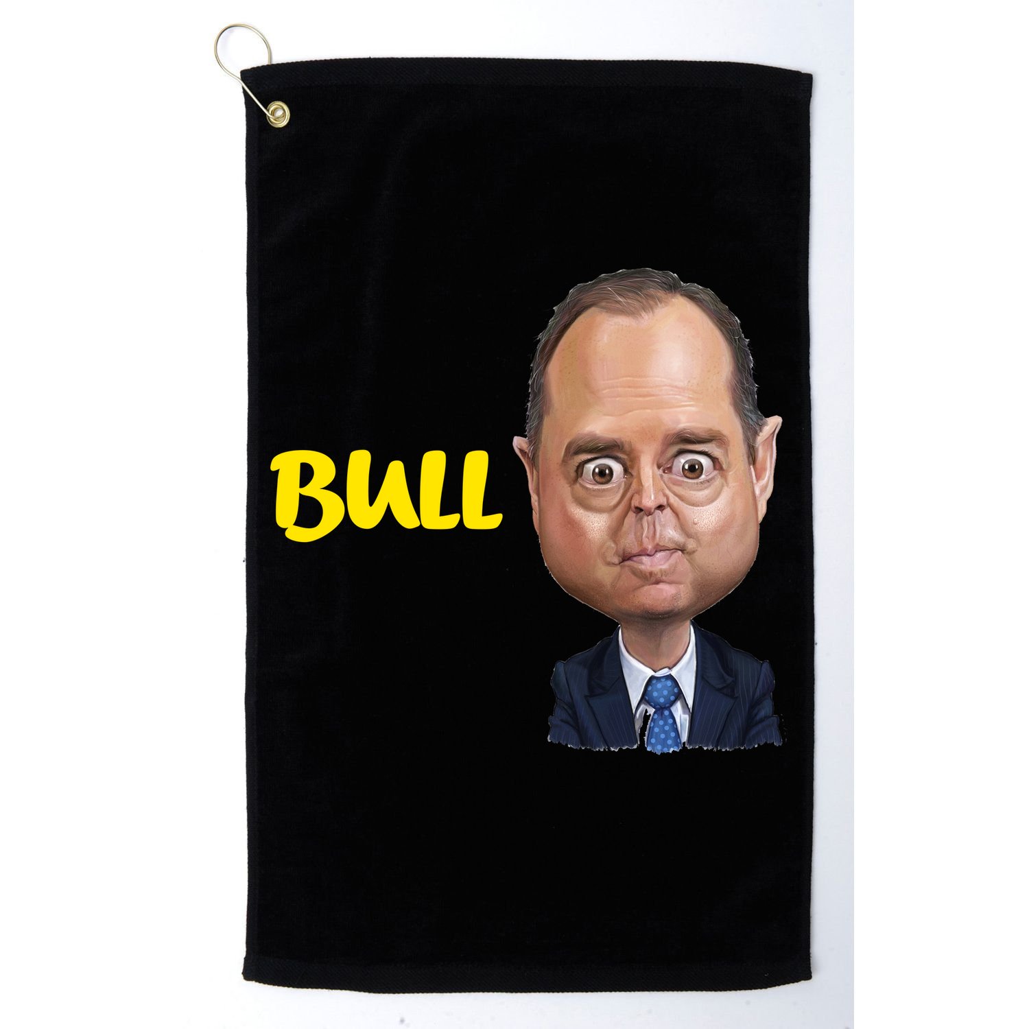 Funny Bull Schiff Meme Adam Schiff Golf Towel