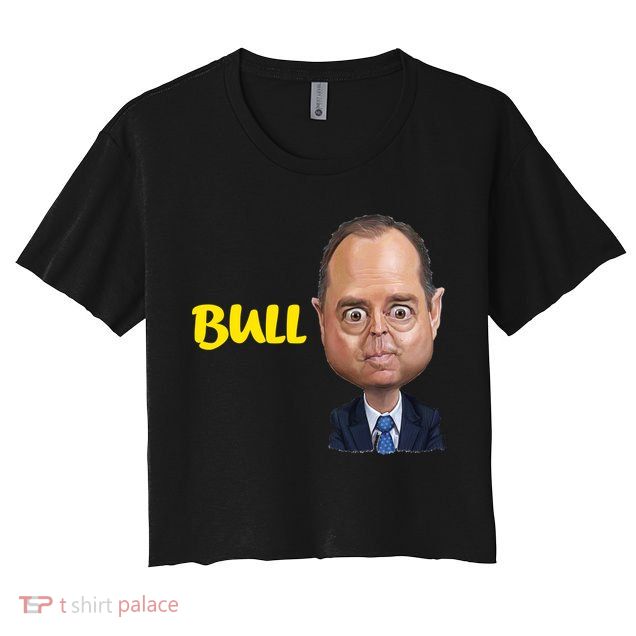 Funny Bull Schiff Meme Adam Schiff Crop Top