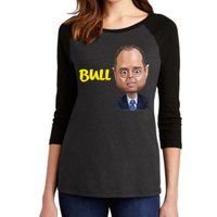 Funny Bull Schiff Meme Adam Schiff Women's Tri-Blend 3/4-Sleeve Raglan Shirt