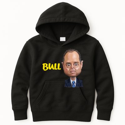 Funny Bull Schiff Meme Adam Schiff Kids Hoodie