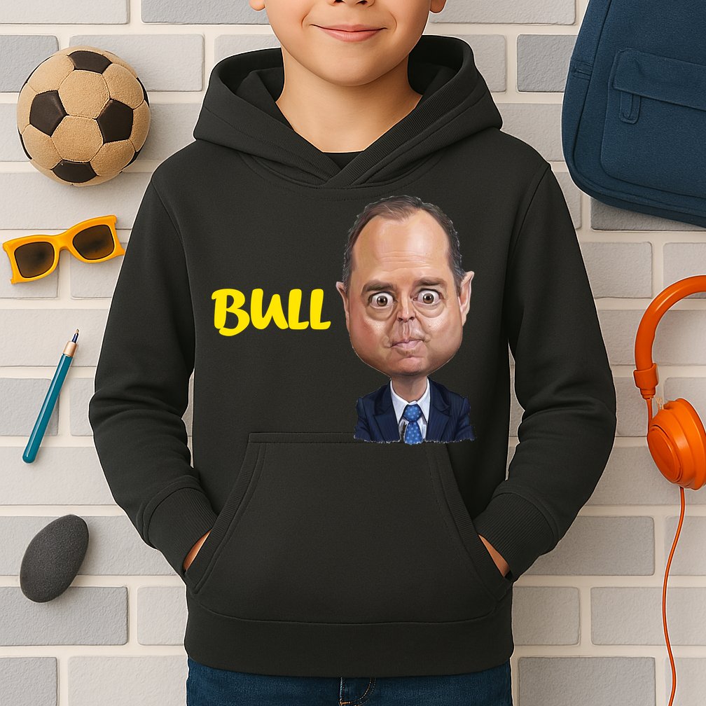 Funny Bull Schiff Meme Adam Schiff Kids Hoodie