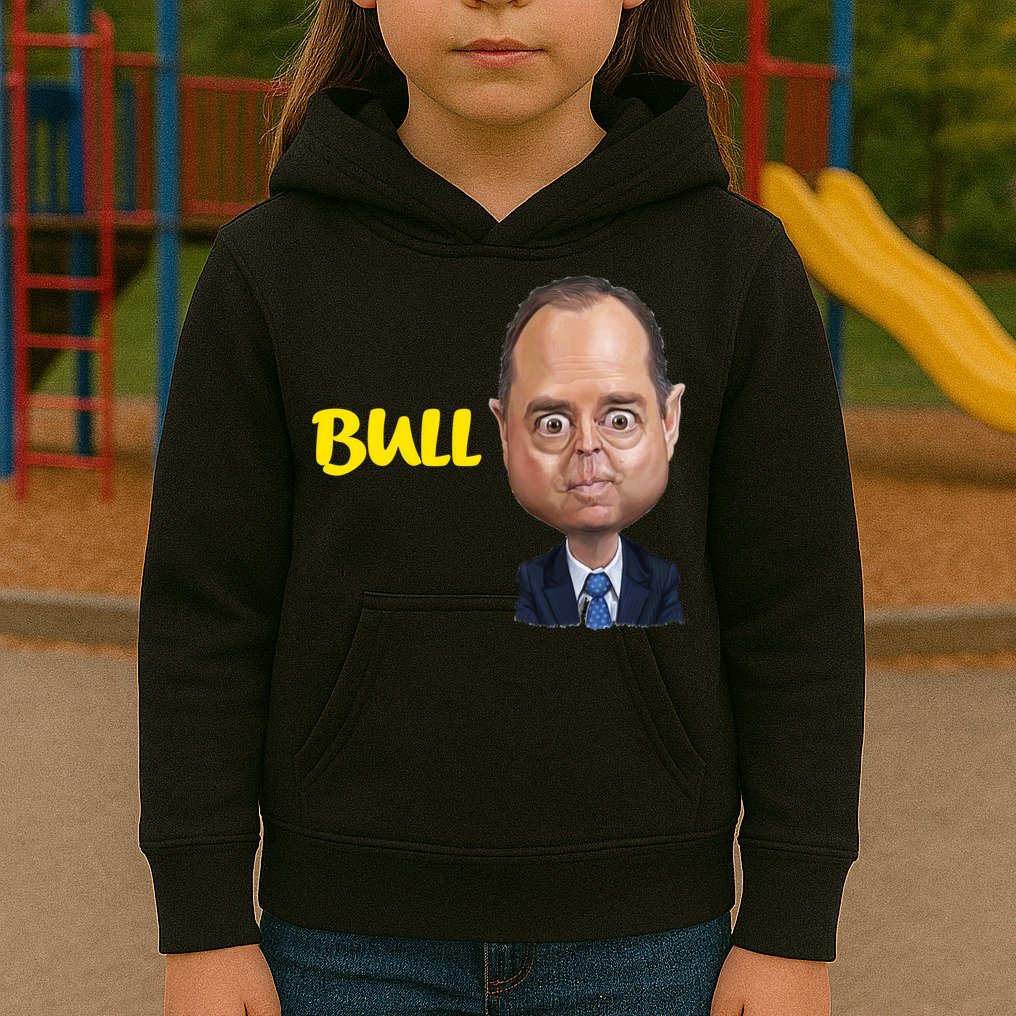 Funny Bull Schiff Meme Adam Schiff Kids Hoodie
