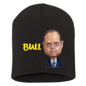 Funny Bull Schiff Meme Adam Schiff Short Acrylic Beanie