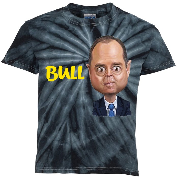 Funny Bull Schiff Meme Adam Schiff Kids Tie-Dye T-Shirt