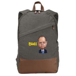 Funny Bull Schiff Meme Adam Schiff Cotton Canvas Backpack