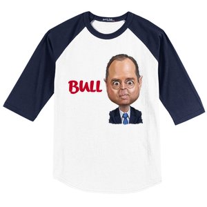 Funny Bull Schiff Meme Adam Schiff Baseball Sleeve Shirt