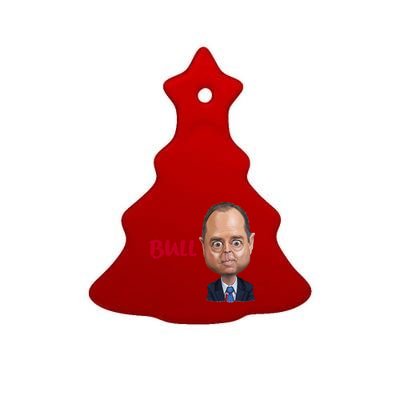 Funny Bull Schiff Meme Adam Schiff Ceramic Tree Ornament