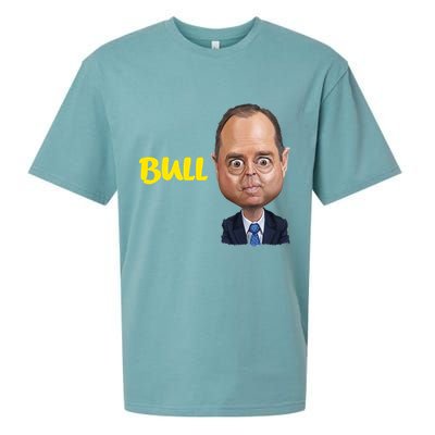Funny Bull Schiff Meme Adam Schiff Sueded Cloud Jersey T-Shirt