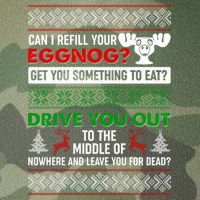 Funny Can I Refill Your Eggnog? Ugly Christmas Sweater Legacy Tie Dye Trucker Hat