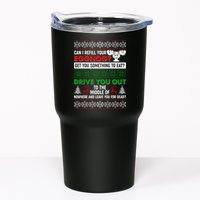 Funny Can I Refill Your Eggnog? Ugly Christmas Sweater Tumbler