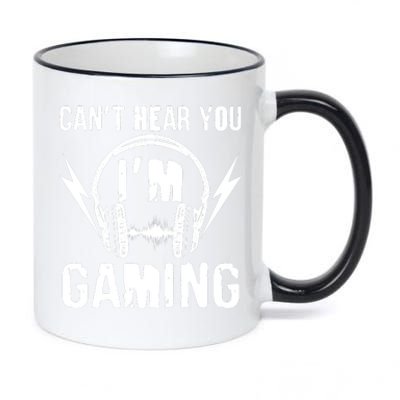 Funny Can't Hear You I'm Gaming 11oz Black Color Changing Mug