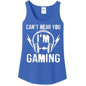 Funny Can't Hear You I'm Gaming Ladies Essential Tank