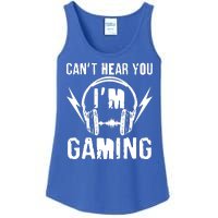 Funny Can't Hear You I'm Gaming Ladies Essential Tank