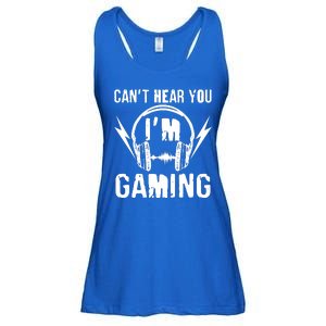 Funny Can't Hear You I'm Gaming Ladies Essential Flowy Tank