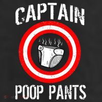 Funny Captain Poop Pants 11oz C Handle Ceramic Mug
