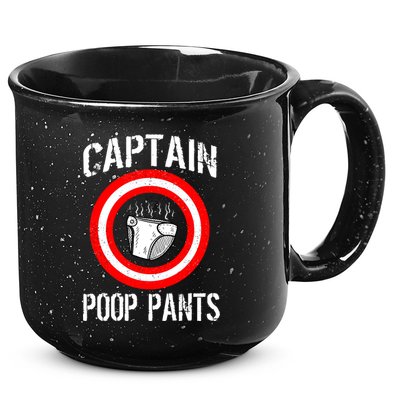 Funny Captain Poop Pants 15oz Campfire Ceramic Mug