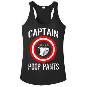 Funny Captain Poop Pants Ladies PosiCharge Competitor Racerback Tank