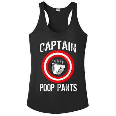 Funny Captain Poop Pants Ladies PosiCharge Competitor Racerback Tank