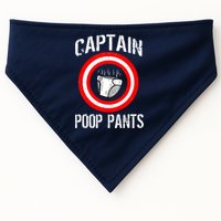 Funny Captain Poop Pants USA-Made Doggie Bandana