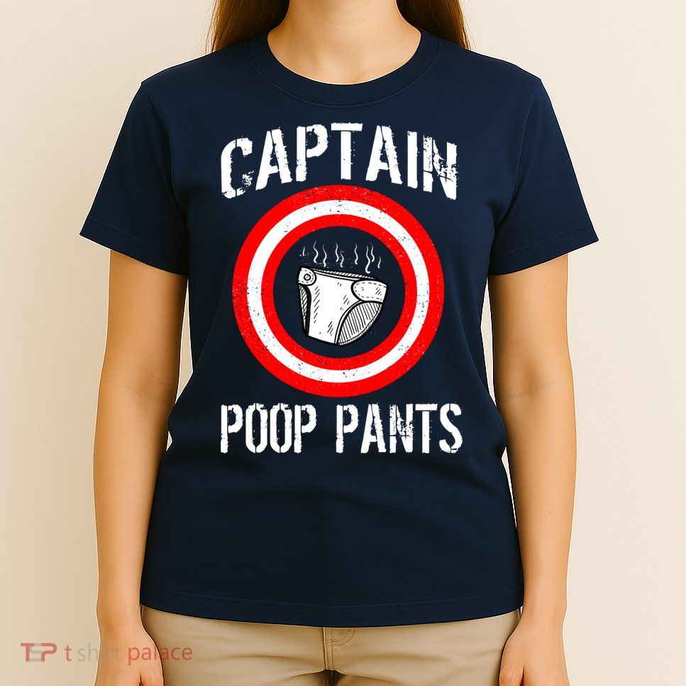 Funny Captain Poop Pants T-Shirt