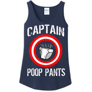 Funny Captain Poop Pants Ladies Essential Tank