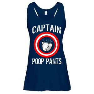 Funny Captain Poop Pants Ladies Essential Flowy Tank