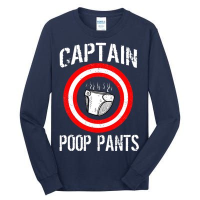 Funny Captain Poop Pants Tall Long Sleeve T-Shirt