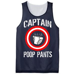 Funny Captain Poop Pants Mesh Reversible Basketball Jersey Tank