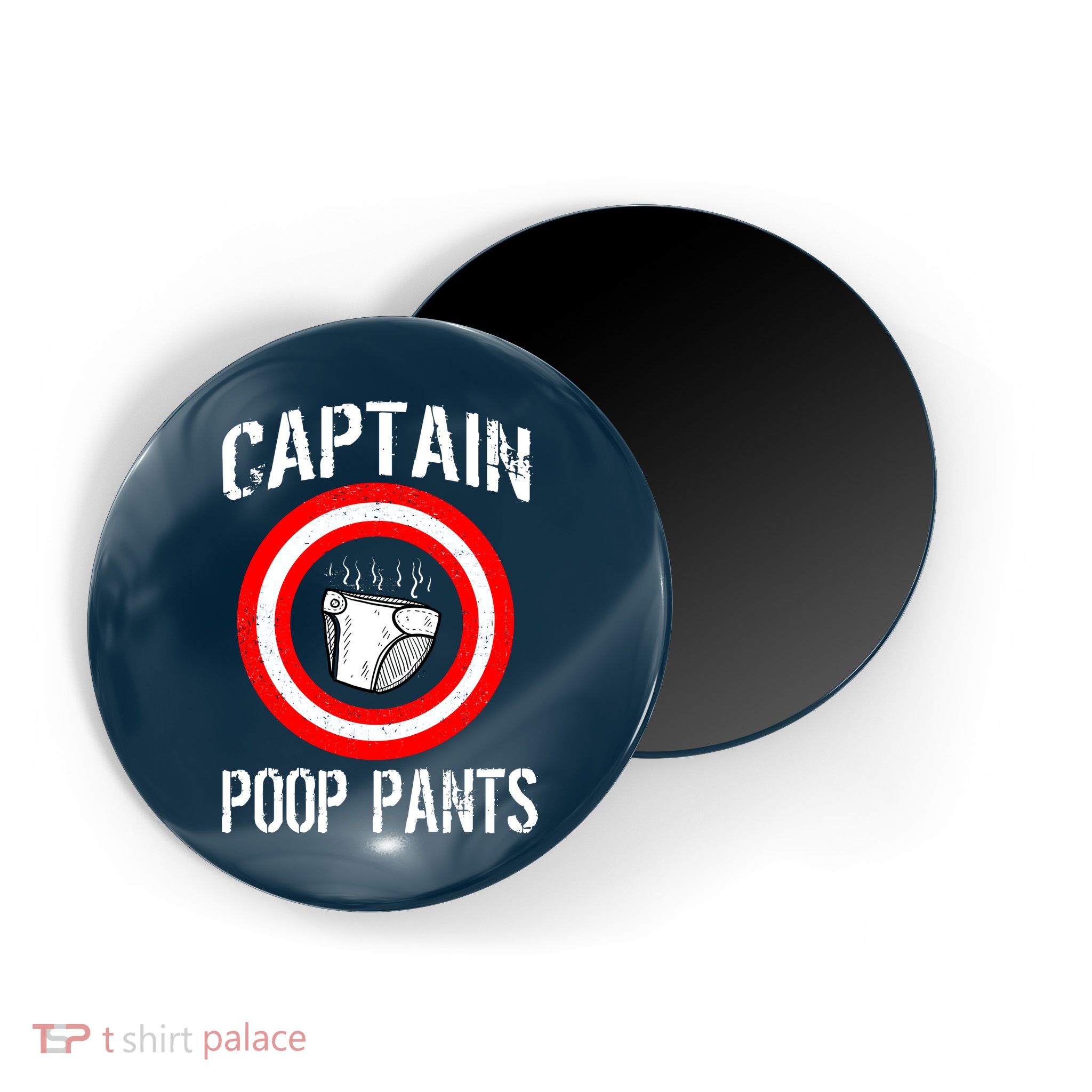 Funny Captain Poop Pants Magnet