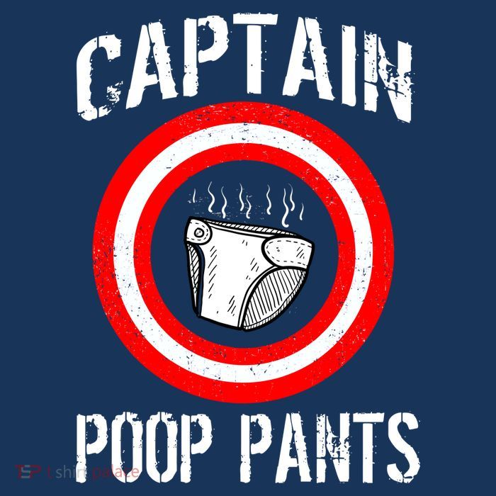 Funny Captain Poop Pants Poster