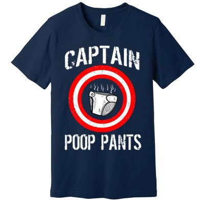 Funny Captain Poop Pants Premium T-Shirt